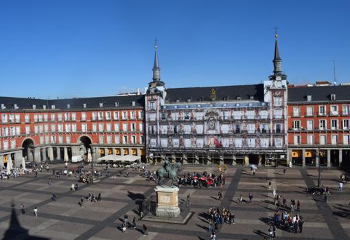 Vistas a la Plaza Mayor desde una habitación del hotel