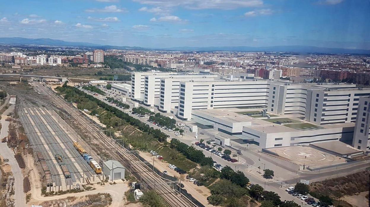 Vista aérea del hospital La Fe de Valencia
