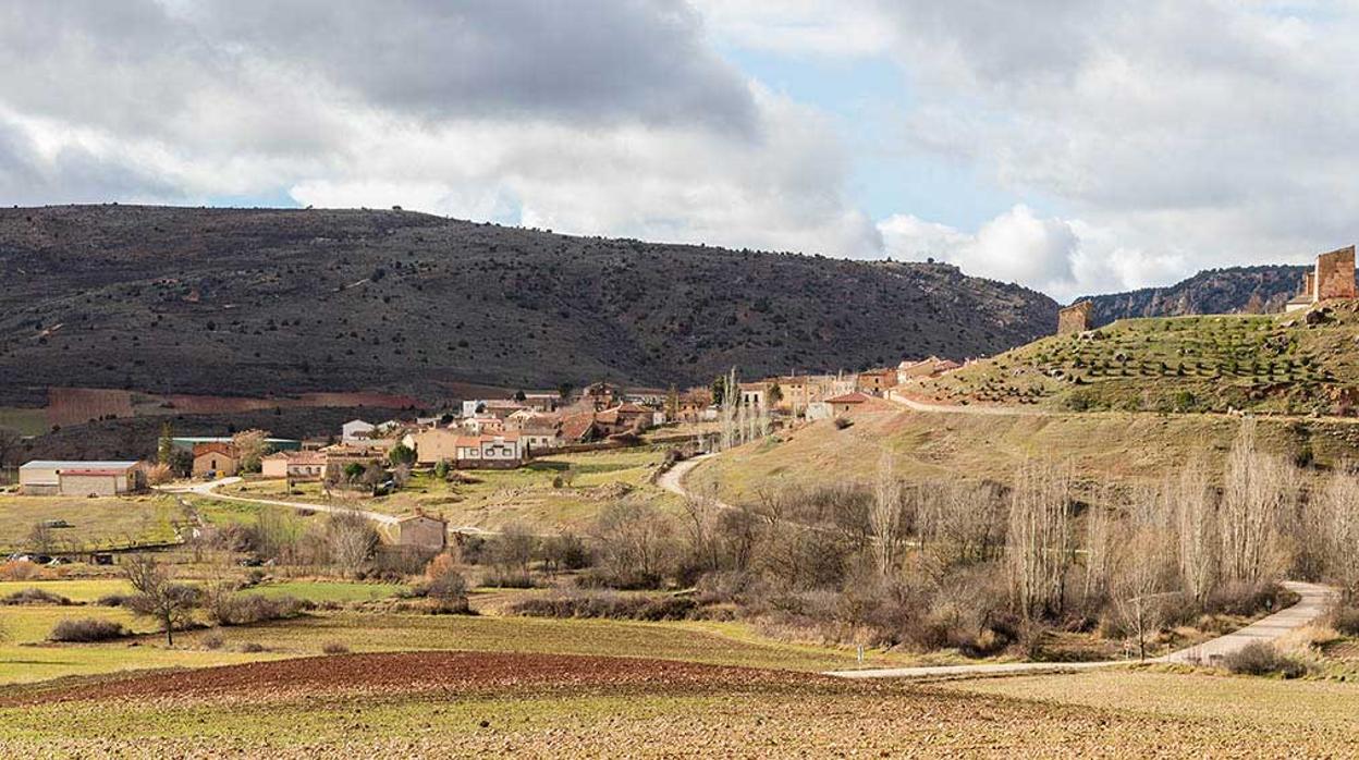 Vista panorámica de la localidad guadalajareña de Riba de Saelices