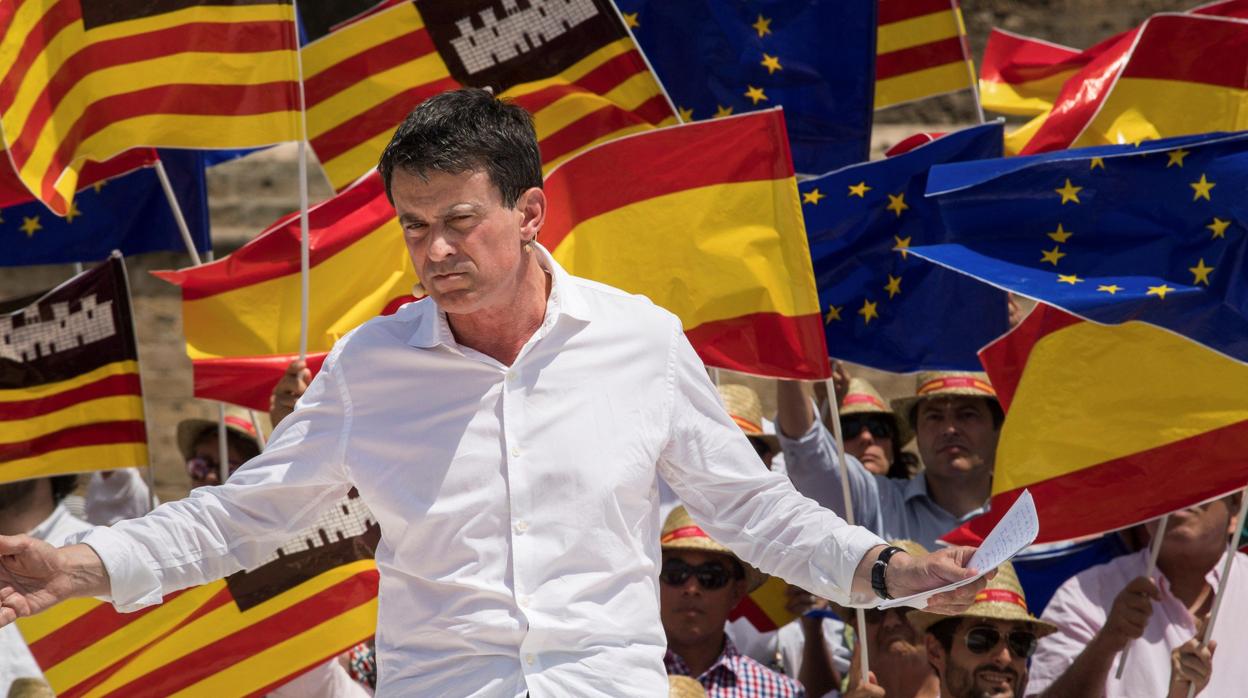 Manuel Valls, durante un acto en Mallorca en julio