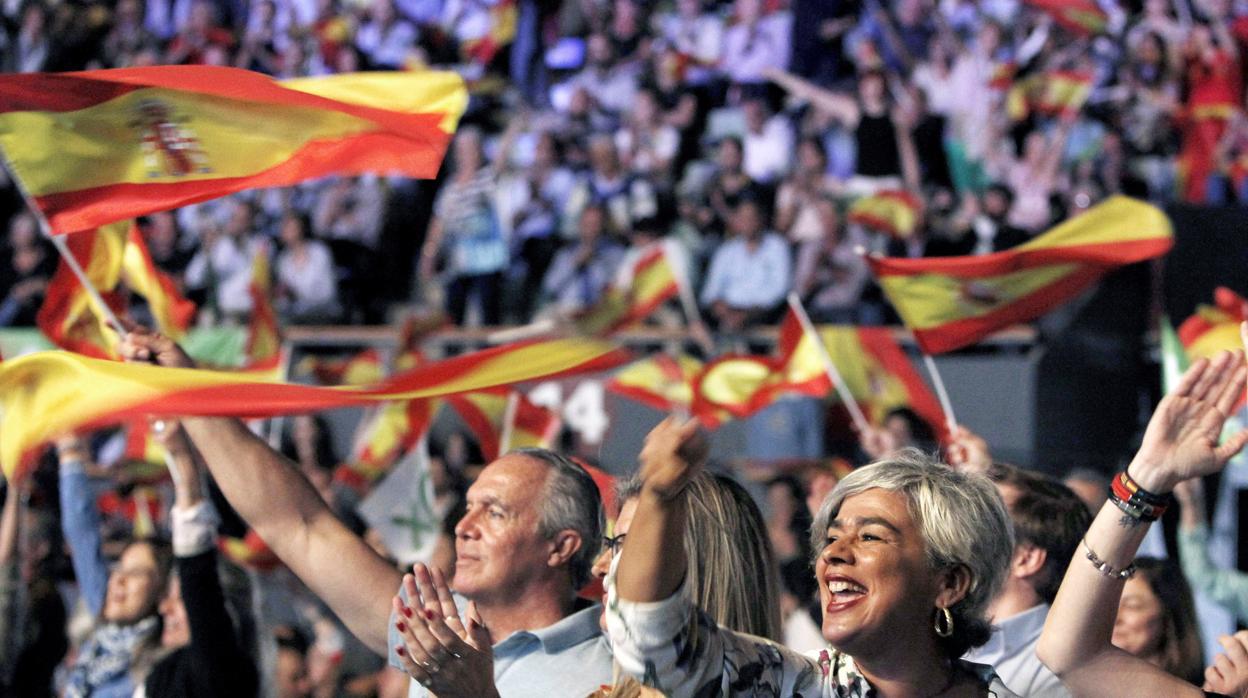 Imagen del acto celebrado por Vox el pasado 7 de octubre en Madrid