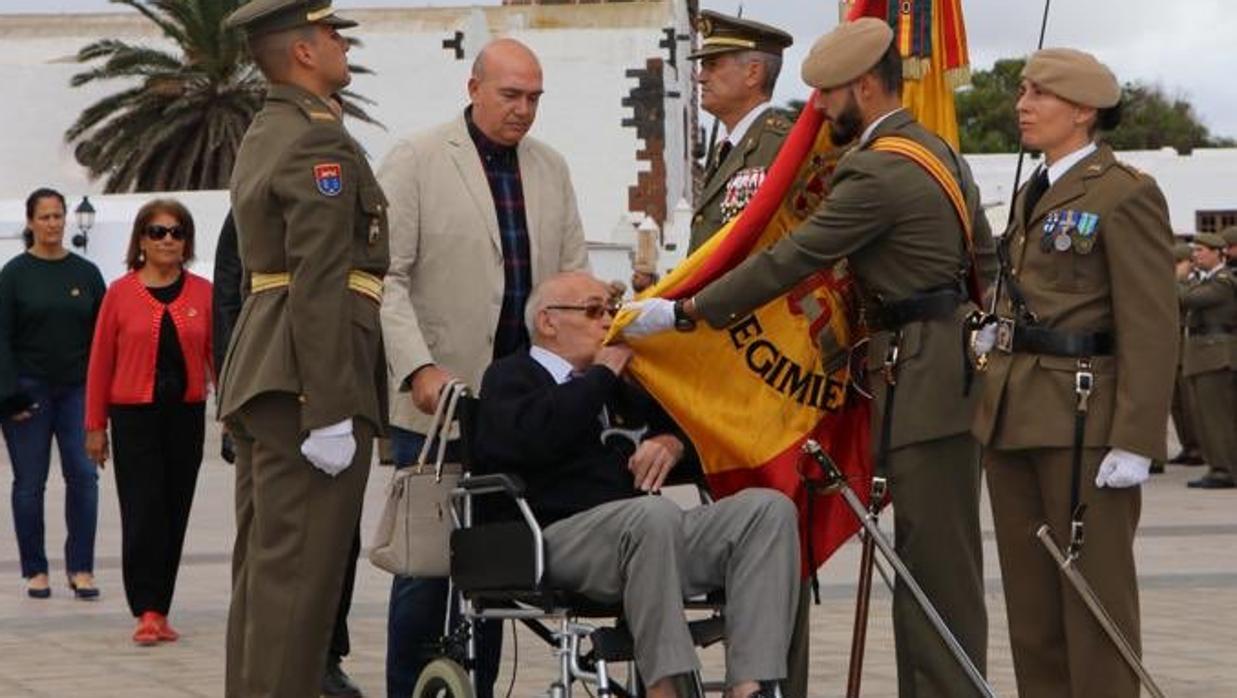 La jura de bandera que celebra los 600 años de Teguise