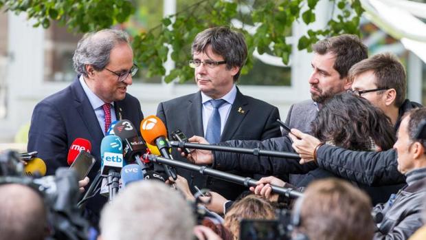 Torra y Puigdemont lanzarán el «gobierno paralelo» de la Generalitat el 30 de octubre