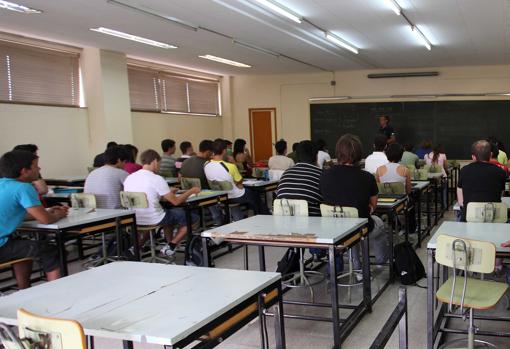 Estudiantes de uno de los grados que se imparten en la región