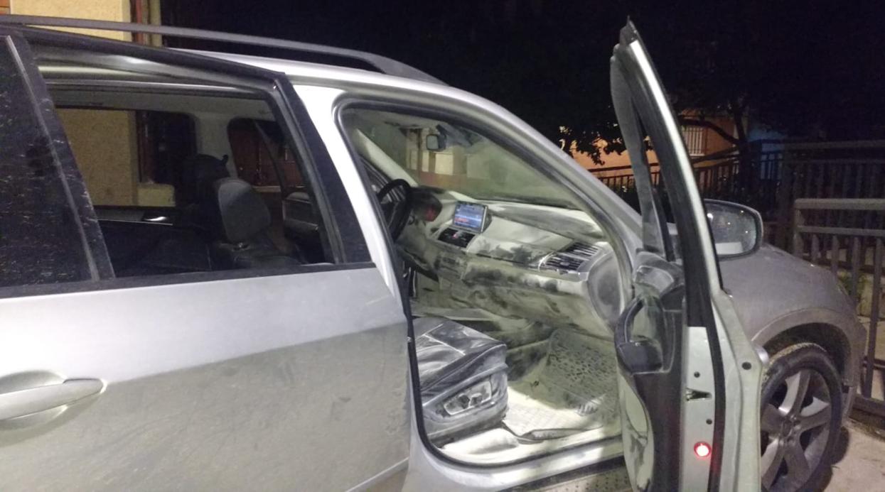 El BMW X5 recuperado en Villaverde