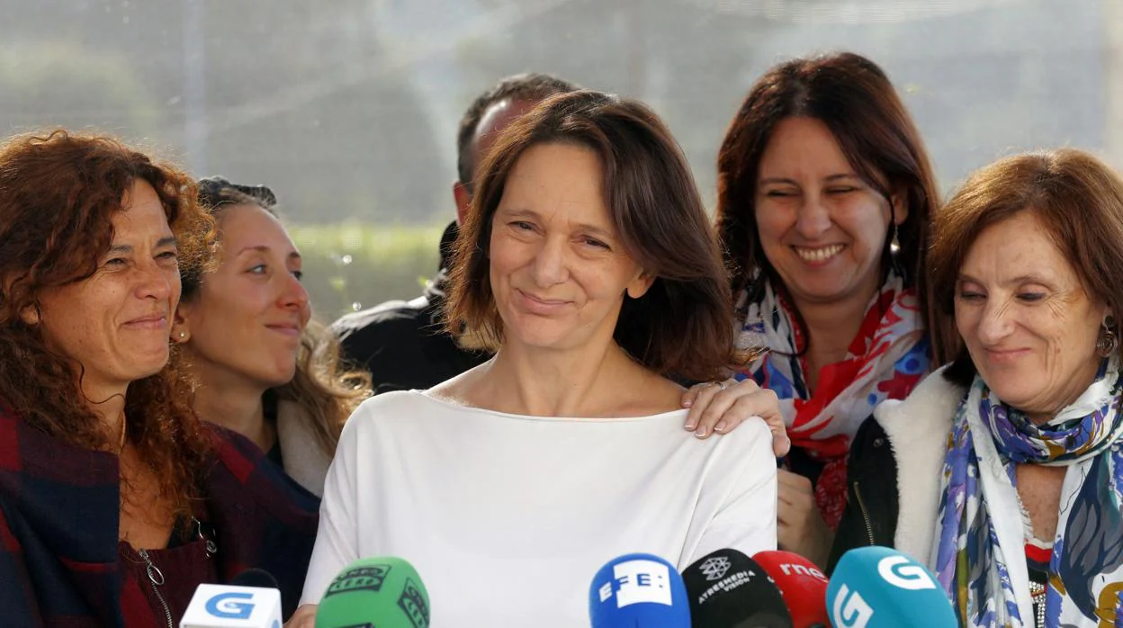 Carolina Bescansa tras anunciar su decisión de dejar su escaño