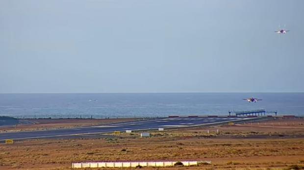 Vídeo: La Patrulla Águila, en Lanzarote