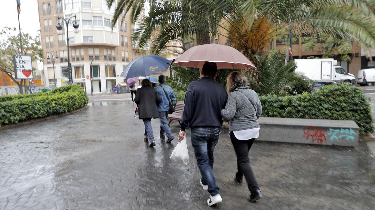 Imagen del pasado sábado en el centro de Valencia