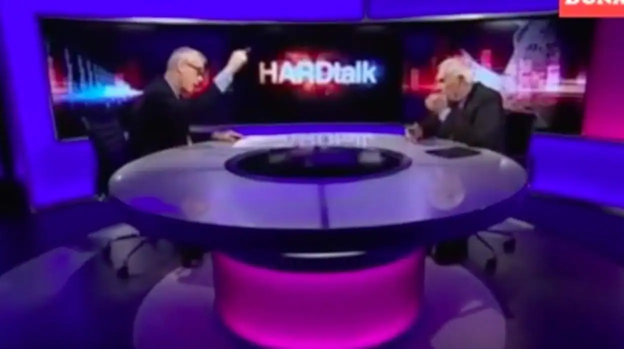 Momento de la entrevista de Maragall en la BBC