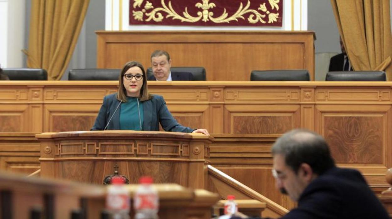 María Díaz es la presidenta de Podemos en el Parlamento de Castilla-La Mancha