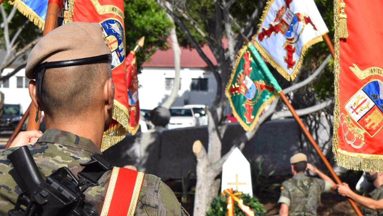 Homenaje a los que dieron su vida por España el 26 de octubre de 2018 en Canarias