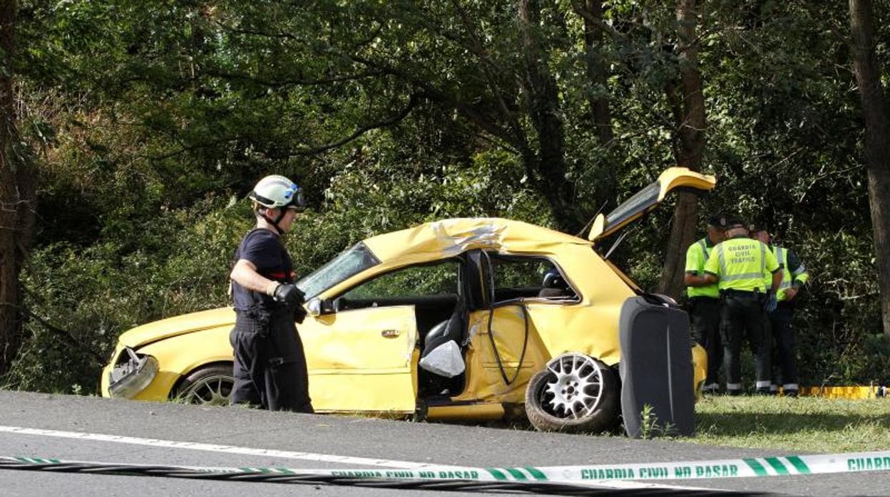Accidente de tráfico en Valdoviño el pasado 13 de octubre