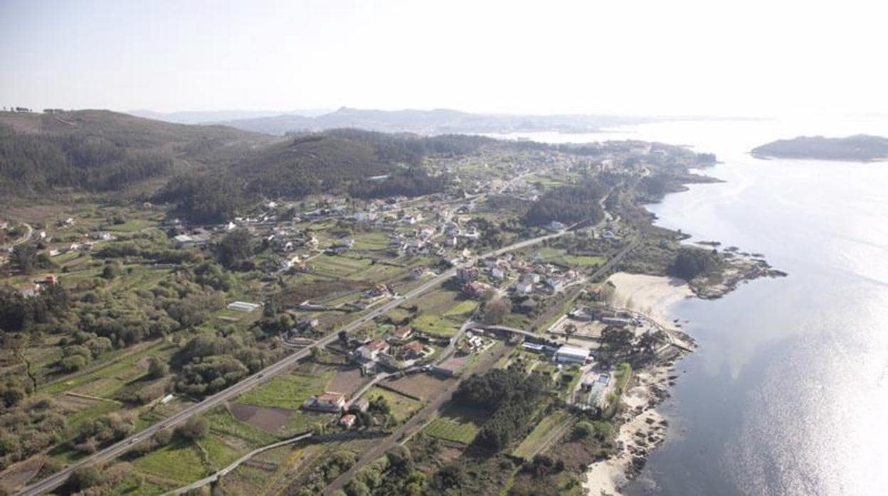 Imagen de la costa de Vilagarcía