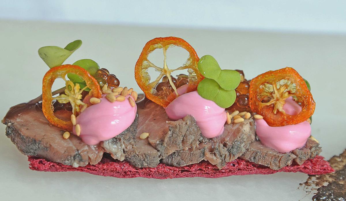 Pincho elaborado por Pedro Rodríguez, del restaurante «El Retorno»