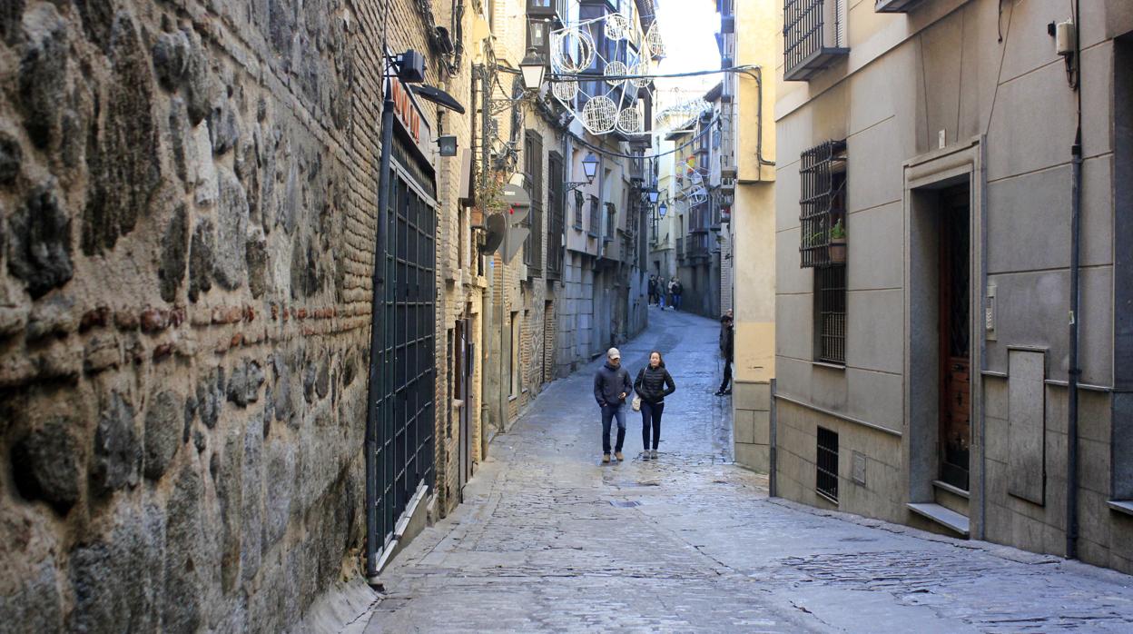 Calle Alfileritos de Toledo, donde se inició la discusión