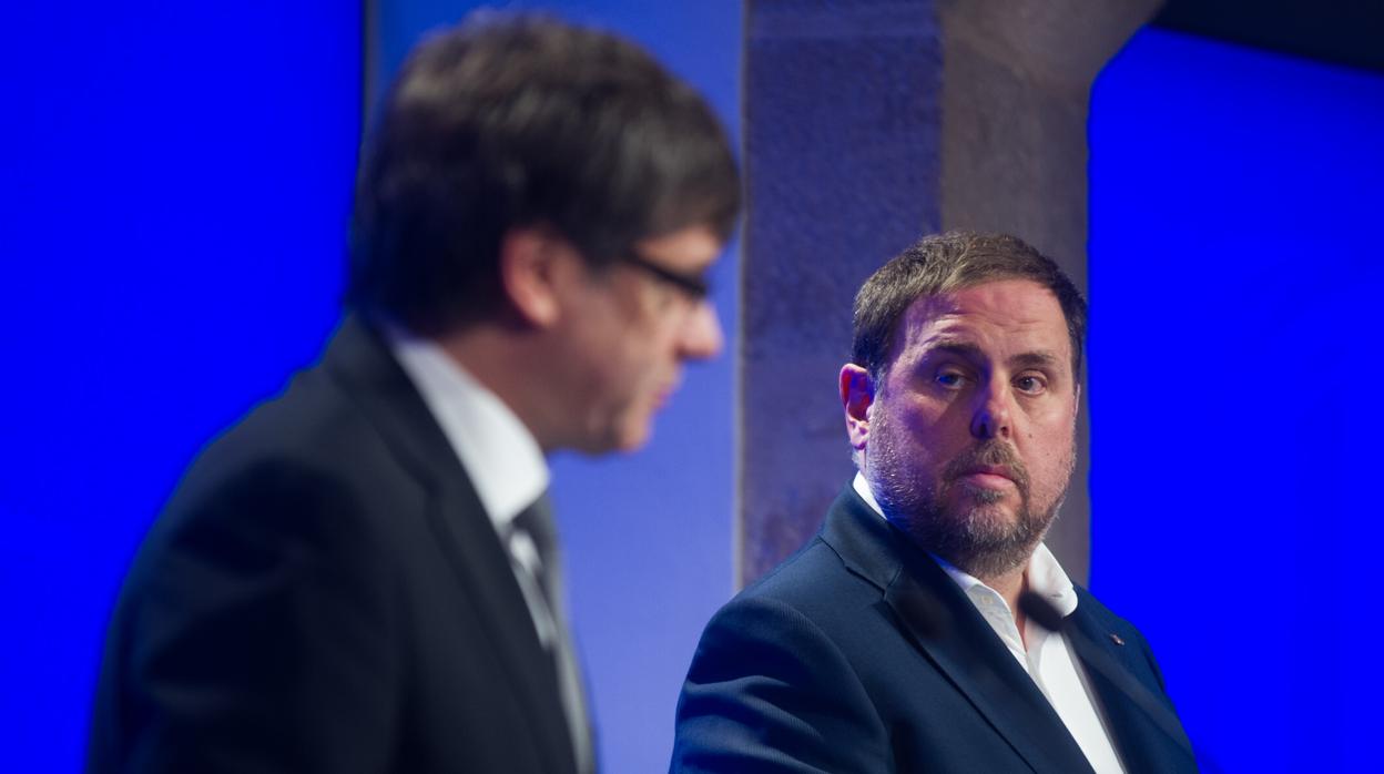 Oriol Junqueras y Carles Puigdemont