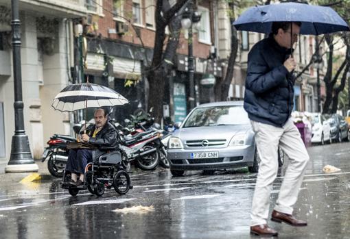 Lluvia este viernes en Valencia