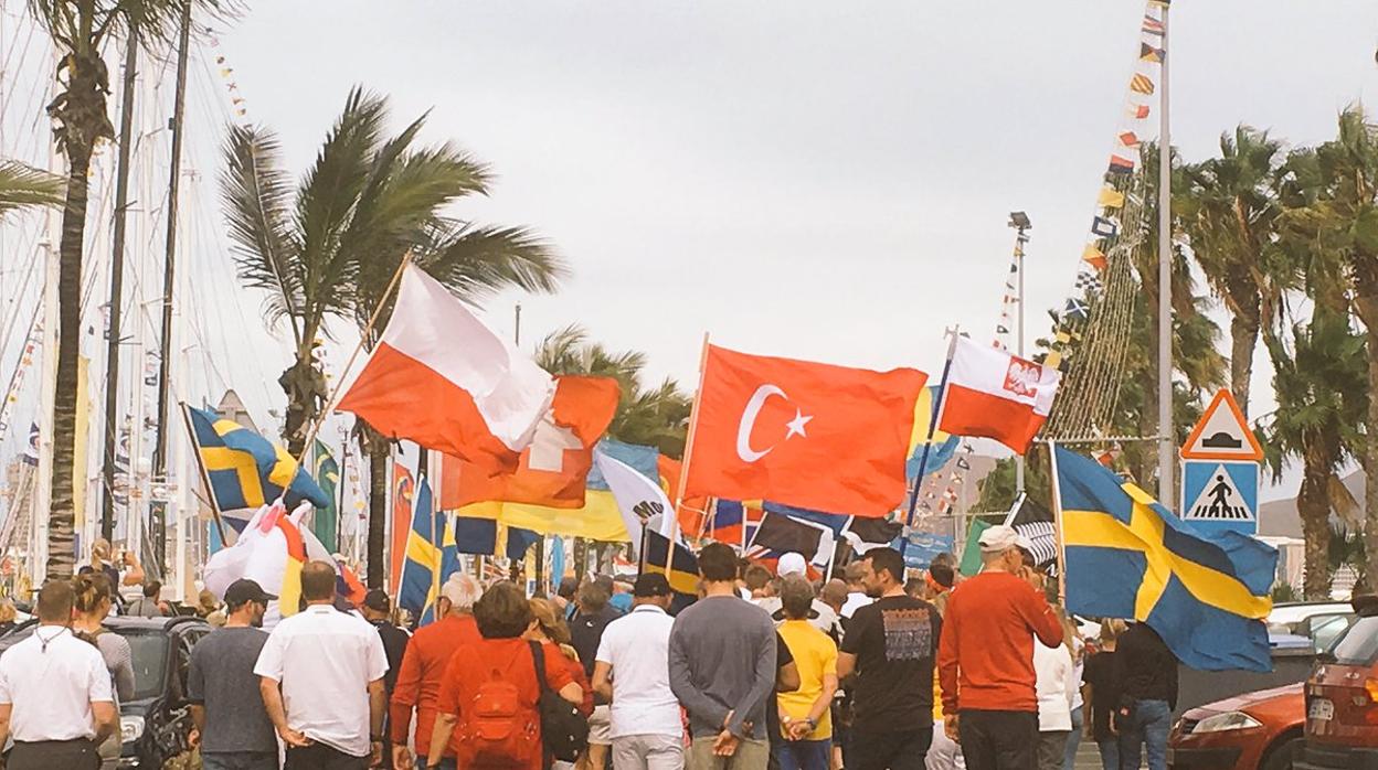 La fiesta multicultural, en la Regata ARC de Gran Canaria