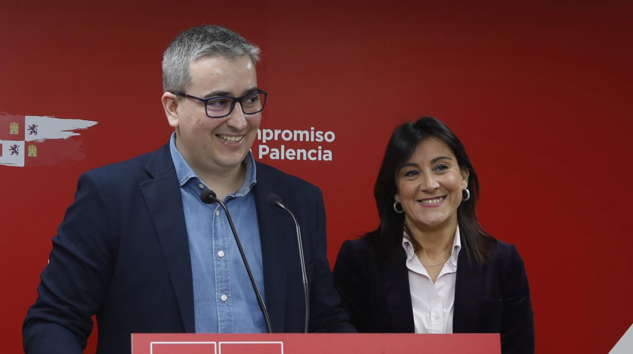 Antonio Casas y Ana Sánchez, ayer en Palencia