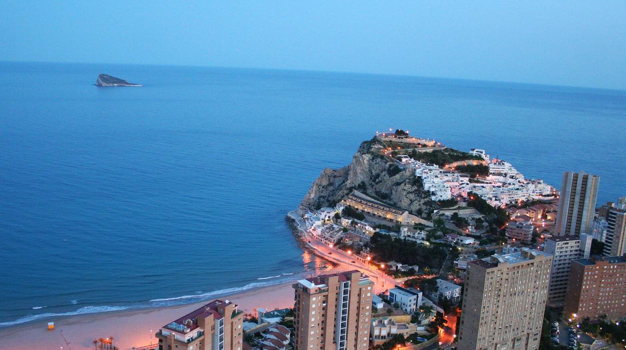 Imagen de archivo de una zona hotelera de Benidorm