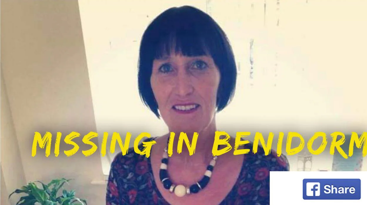 Imagen difundida para localizar a la mujer británica desaparecida en Benidorm el fin de semana