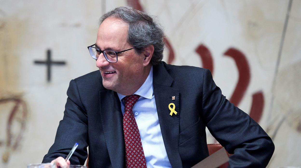 El presidente de la Generalitat, Quim Torra, con Su Majestad el Rey Don Felipe