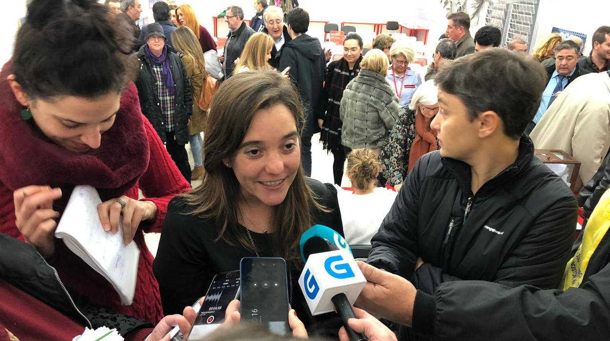 La candidata del PSOE a la alcaldía de La Coruña, Inés Rey