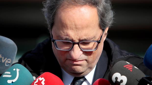 Torra elimina la comida en los actos oficiales de la Generalitat en señal de apoyo a los presos