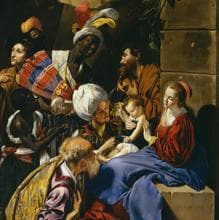 Detalle de la «Adoración de los Reyes» de Maíno que estará en la Puerta de Alcalá