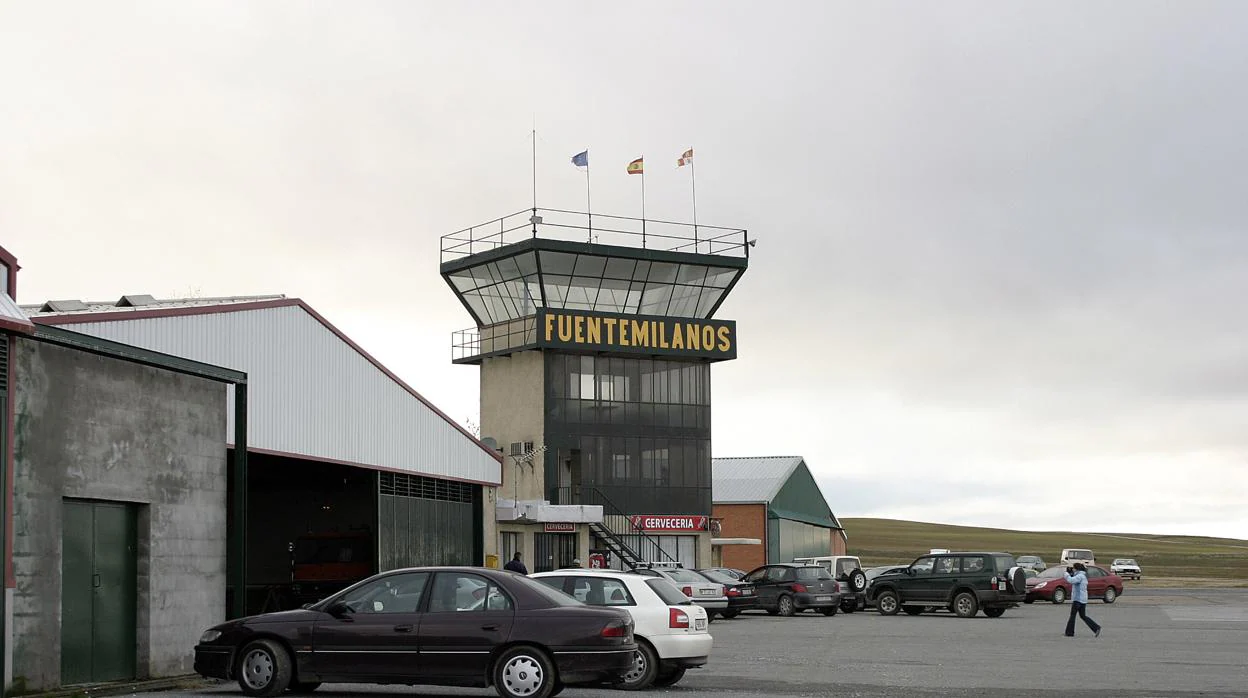 Vista exterior del aeródromo de Fuentemilanos