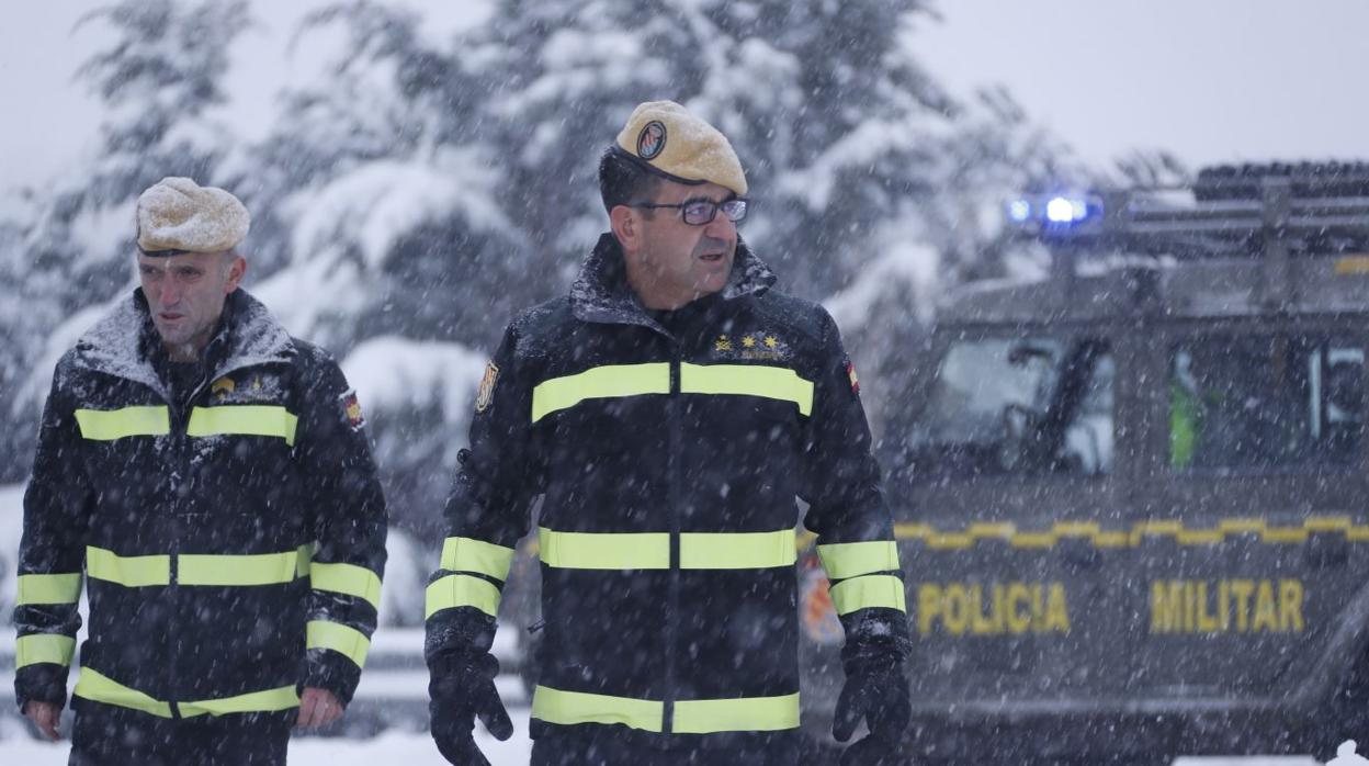 Rafael Dengra, durante las nevadas que colapsaron la AP-6 los días 6 y 7 de enero de este año