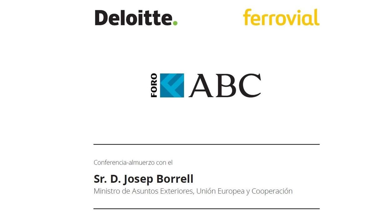 Sigue en vídeo el Foro ABC protagonizado por Josep Borrell
