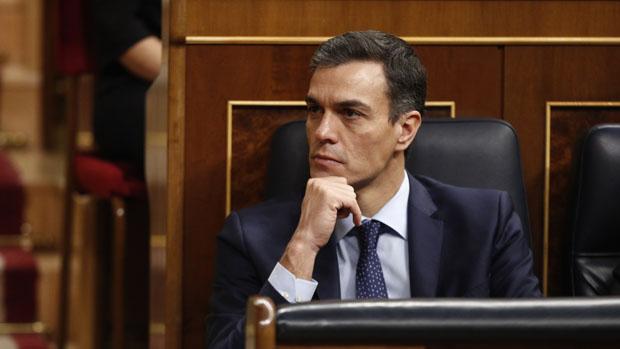 Pedro Sánchez, presidente del Gobierno, en el Congreso de los Diputados