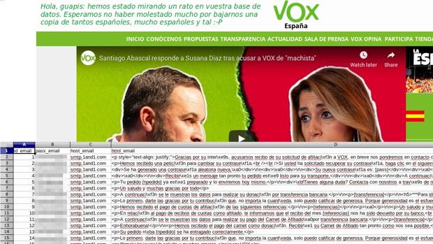 Un ataque de Anonymous pone al descubierto los datos de 30.000 usuarios de la web de Vox