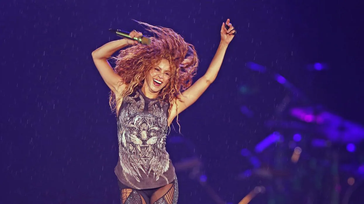 Shakira, durante un concierto de la gira «El Dorado World Tour» el pasado octubre