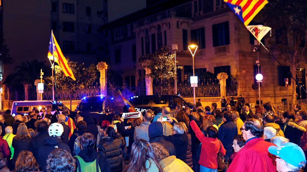 Manifestación independentista en Barcelona