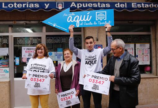 Administración de Lotería de la calle Pelícano, en Valladolid, que vendió un décimo del Gordo por terminal