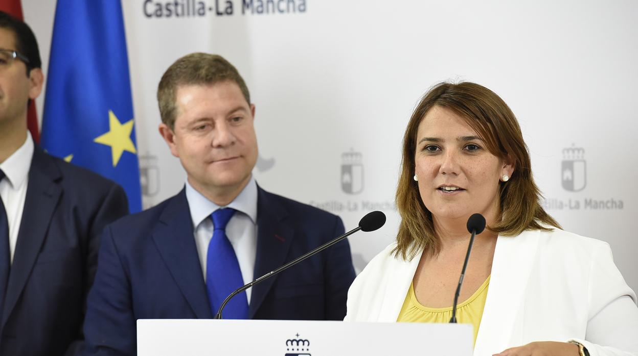 Emiliano García-Page y Agustina García