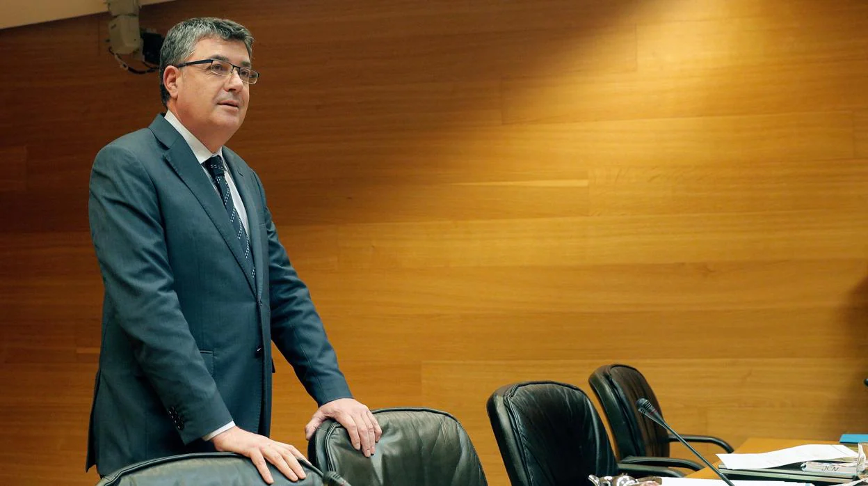 Enric Morera, en la comisión de investigación de las Cortes la pasada semana