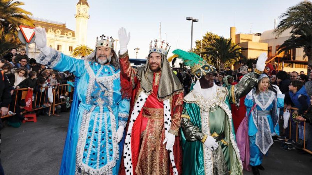 Los Reyes Magos en la cabalgata del año pasado en Valencia