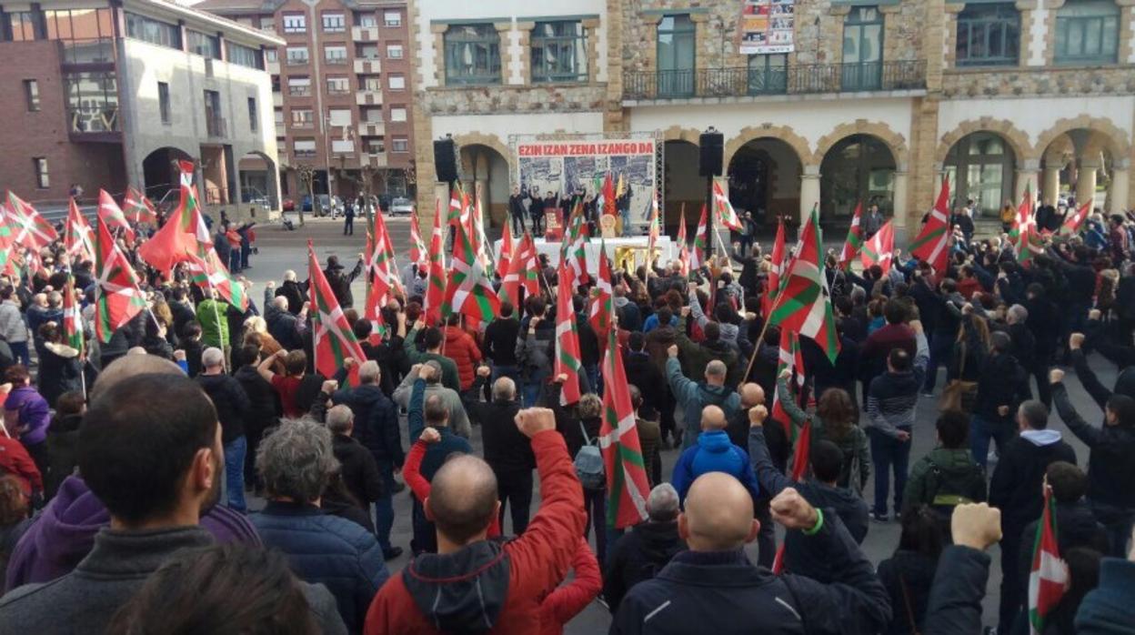 La izquierda abertzale homenajea a Argala en Arrigorriaga (Vizcaya)