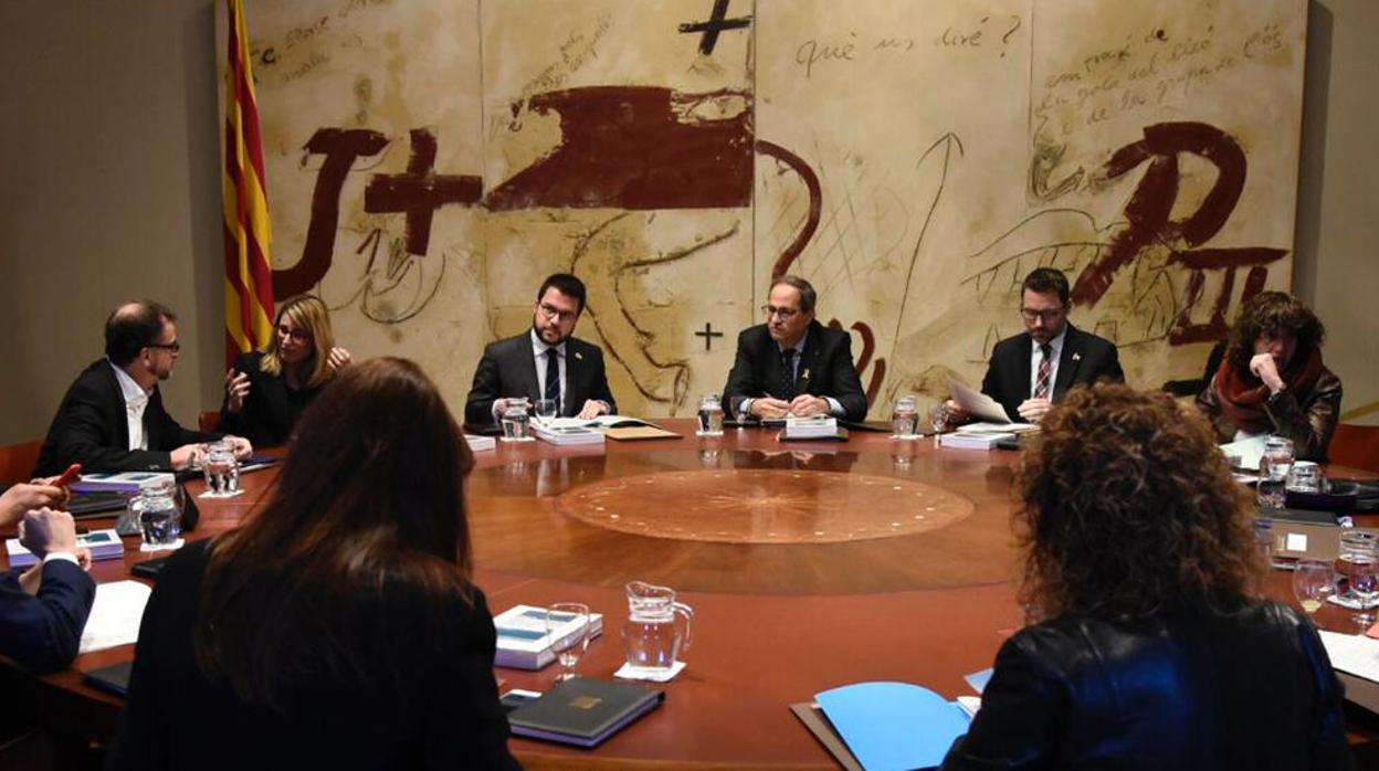 Reunión del Govern celebrada este martes en Barcelona