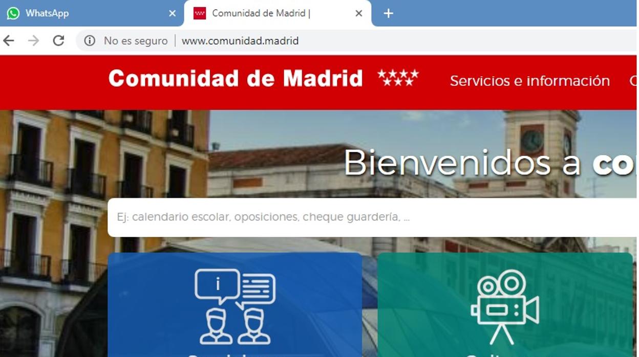 La página web de la Comunidad de Madrid ya utiliza el dominio «.madrid«