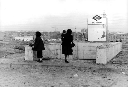 Estación de Las Musas en los años setenta