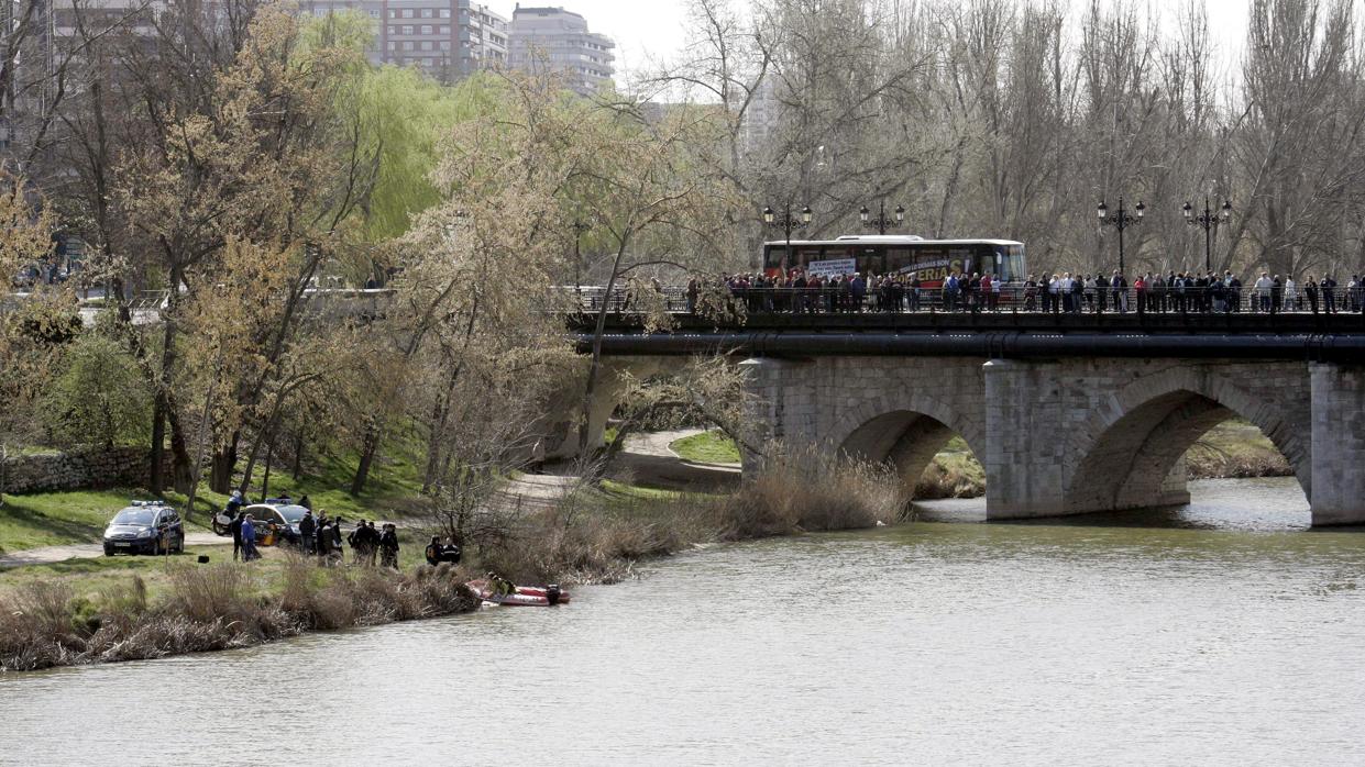 Río Pisuerga, en Valladolid