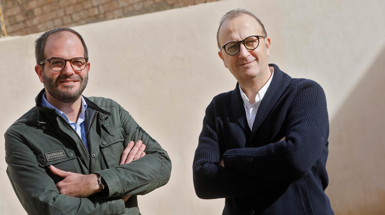 David de Miguel y Alexis Marí, momentos previos a la entrevista con ABC