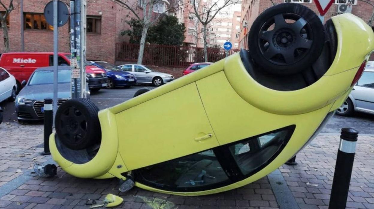 Estado en el que quedó el coche siniestrado