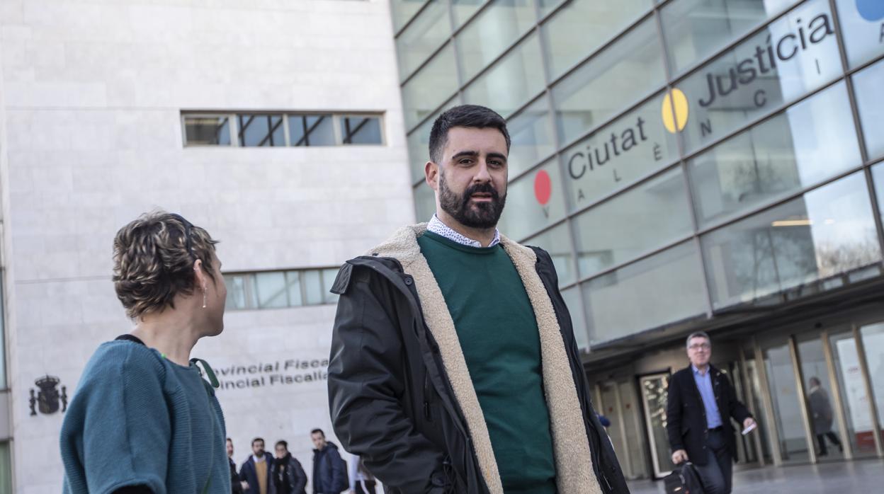 Imagen de Pere Fuset tomada este lunes en la Ciudad de la Justicia de Valencia