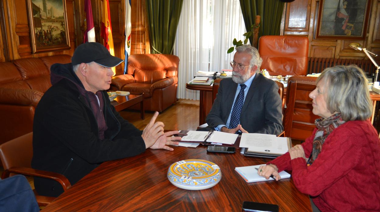 Tapetado, Núñez y Ramos durante la reunión