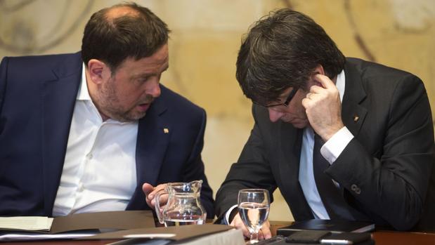 Nueva escalada de tensión entre Puigdemont y Junqueras en vísperas del juicio por el 1-O